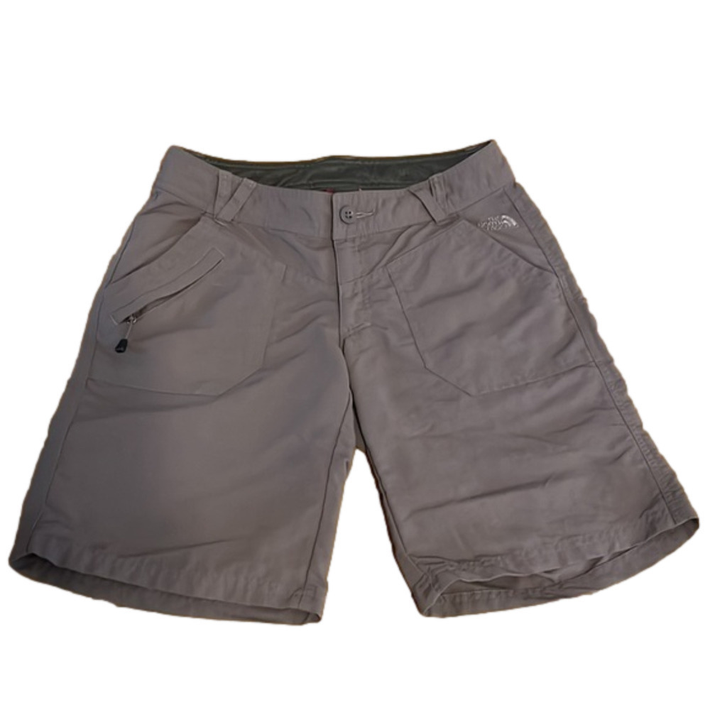 𝅺the North Face women’s 100% Nylon brown hiking shorts, 4, in good condition